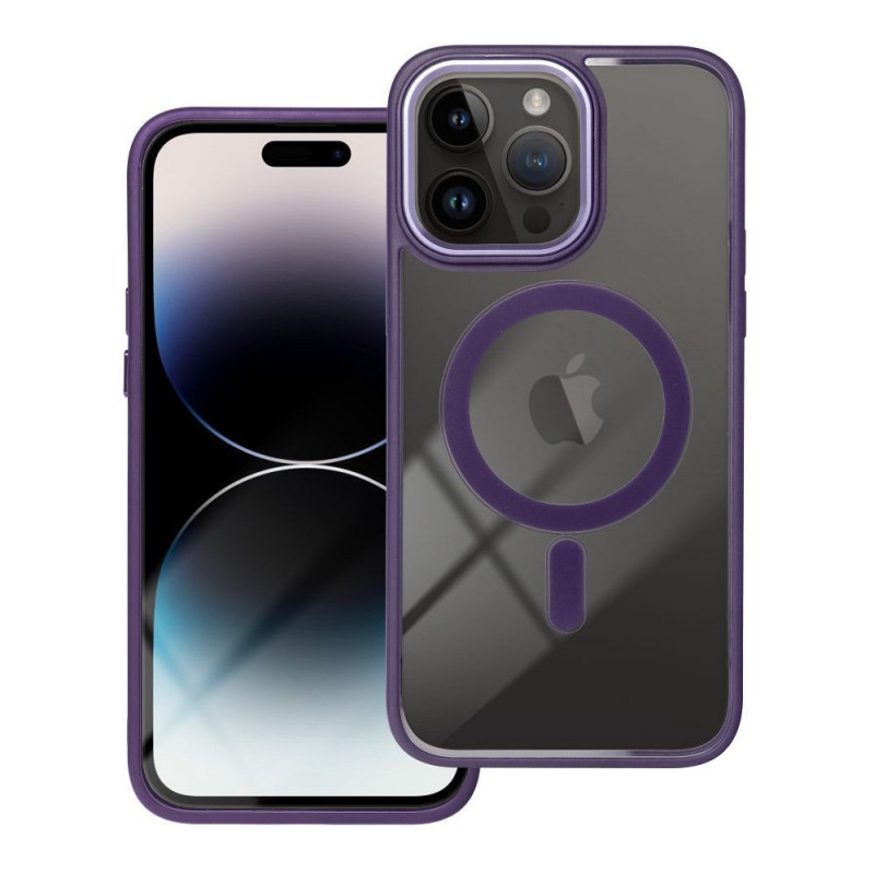 Kryt Color Edge Mag na Apple iPhone 14 Pro Max MagSAFE  Hluboká fialová