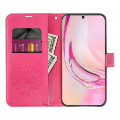Peněženkové pouzdro MEZZO Book na Samsung Galaxy A34 Mandala  Purpurový