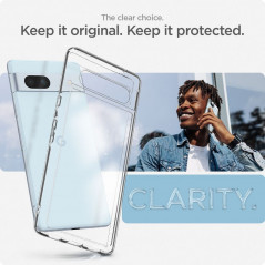 Kryt Spigen Ultra Hybrid na Google Pixel 7a Křišťálově čistý  Průhledný