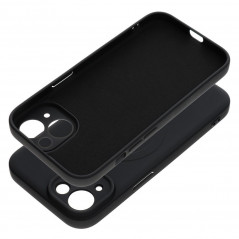Kryt Silicone Mag Cover na Apple iPhone 15 MagSAFE  Černý