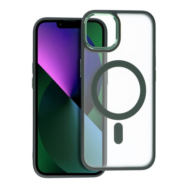 Kryt Matte Mag Cove na Apple iPhone 13 MagSAFE  Zelený