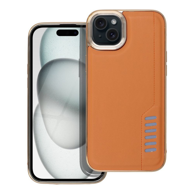 Kryt MILANO na Apple iPhone 15 Plus Hnědý