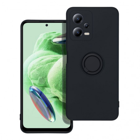 Kryt Silicone ring na XIAOMI Redmi Note 12 5G Černý