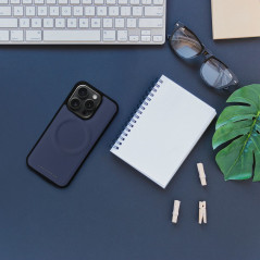 Kryt Roar Mag Morning na Apple iPhone 15 Plus Elegantní  MagSAFE  Tmavší modrý