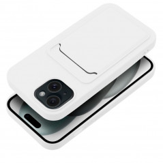Kryt Card na Apple iPhone 15 Bílý