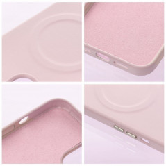 Kryt Roar Leather Mag na Apple iPhone 12 Pro Max Elegantní  MagSAFE  Zářivý růžový