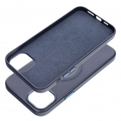 Kryt Roar Leather Mag na Apple iPhone 14 Plus Elegantní  MagSAFE  Tmavší modrý