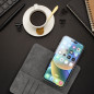 Univerzální pouzdro, Peněženkové pouzdro COMMON book na Samsung Galaxy A54 Elegantní, Měkká podšívka uvnitř  Černý