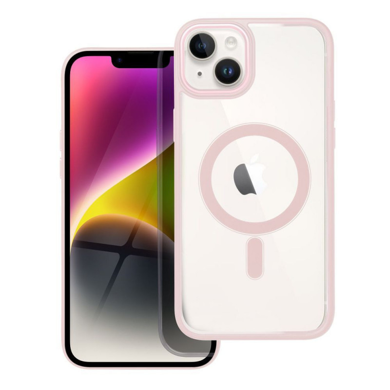 Kryt Color Edge Mag na Apple iPhone 14 Plus MagSAFE  Růžový
