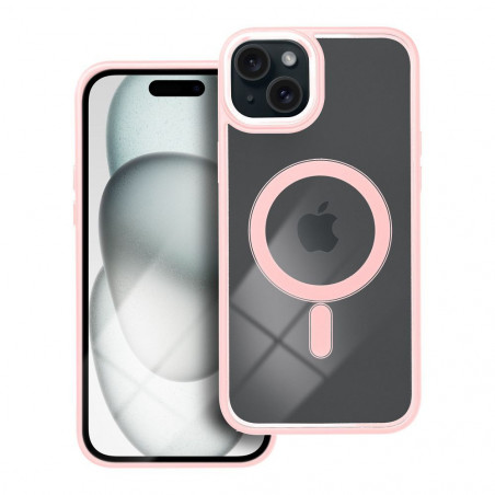 Kryt Color Edge Mag na Apple iPhone 15 Plus MagSAFE  Růžový