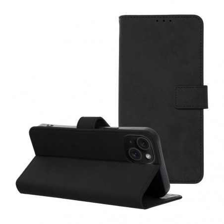 Peněženkové pouzdro TENDER Book na Apple iPhone 15 Plus Černý