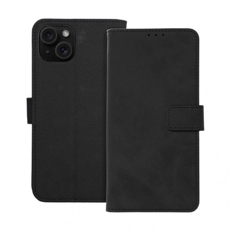 Peněženkové pouzdro TENDER Book na Apple iPhone 15 Plus Černý