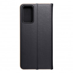 Peněženkové pouzdro LUNA Book Gold na XIAOMI Redmi Note 12s Elegantní  Černý