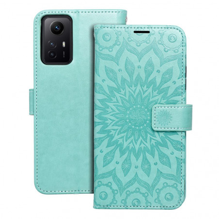 Peněženkové pouzdro MEZZO Book na XIAOMI Redmi Note 12s Mandala  Zelený