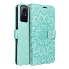 Peněženkové pouzdro MEZZO Book na XIAOMI Redmi Note 12s Mandala  Zelený