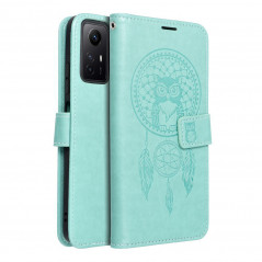 Peněženkové pouzdro MEZZO Book na XIAOMI Redmi Note 12s Lapač snů  Zelený