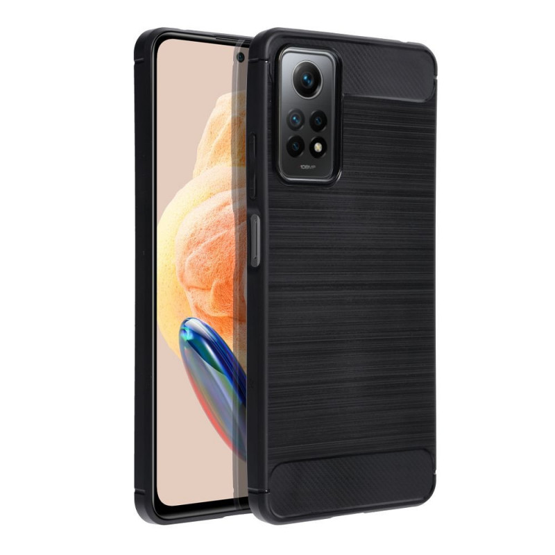 Kryt Carbon na XIAOMI Redmi Note 12 Pro 4G Elegantní  Černý