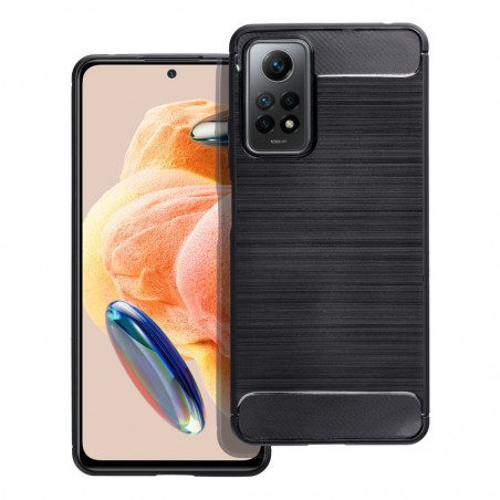Kryt Carbon na XIAOMI Redmi Note 12 Pro 4G Elegantní  Černý