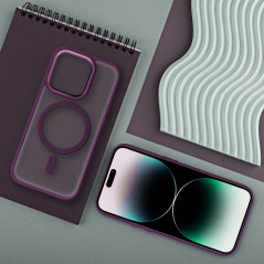 Kryt Matte Mag Cove na Apple iPhone 15 Pro Max MagSAFE  Fialový (Purple)