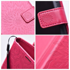 Peněženkové pouzdro MEZZO Book na Apple iPhone 15 Plus Mandala  Purpurový