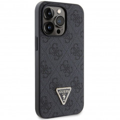 Kryt Guess Metal Logo Starss Crossbody na Apple iPhone 13 Pro Max Elegantní  Černý