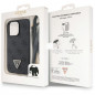 Kryt Guess Metal Logo Starss Crossbody na Apple iPhone 13 Pro Max Elegantní  Černý