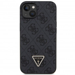 Kryt Guess Metal Logo Starss Crossbody na Apple iPhone 14 Elegantní  Černý