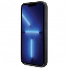 Kryt Guess Metal Logo Starss Crossbody na Apple iPhone 14 Elegantní  Černý