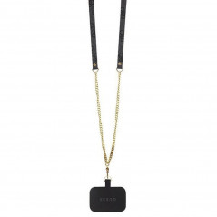 Kryt Guess Metal Logo Starss Crossbody na Apple iPhone 14 Elegantní  Černý