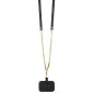 Kryt Guess Metal Logo Starss Crossbody na Apple iPhone 14 Elegantní  Černý
