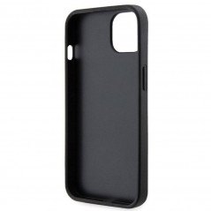 Kryt Guess Metal Logo Starss Crossbody na Apple iPhone 14 Elegantní  Černý