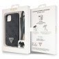 Kryt Guess Metal Logo Starss Crossbody na Apple iPhone 14 Elegantní  Černý