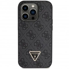 Kryt Guess Metal Logo Starss Crossbody na Apple iPhone 14 Pro Max Elegantní  Černý