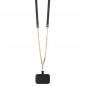 Kryt Guess Metal Logo Starss Crossbody na Apple iPhone 14 Pro Max Elegantní  Černý