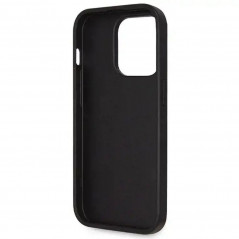 Kryt Guess Metal Logo Starss Crossbody na Apple iPhone 14 Pro Max Elegantní  Černý