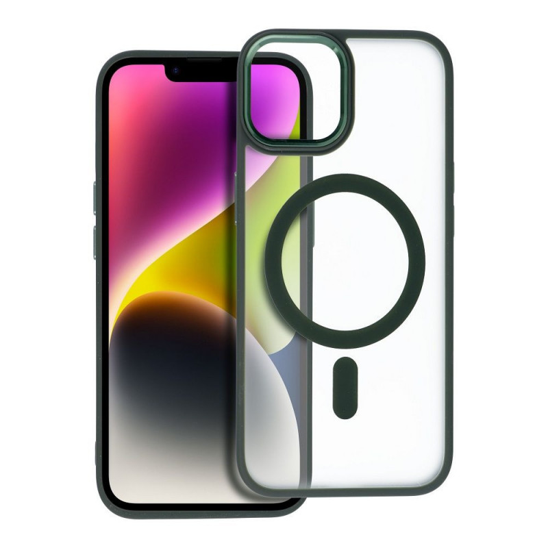 Kryt Matte Mag Cove na Apple iPhone 14 MagSAFE  Zelený
