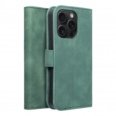 Peněženkové pouzdro TENDER Book na Apple iPhone 15 Pro Zelený