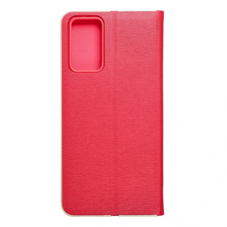Peněženkové pouzdro LUNA Book Gold na XIAOMI Redmi Note 12s Elegantní  Červený
