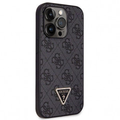 Kryt Guess Metal Logo Starss Crossbody na Apple iPhone 14 Pro Elegantní  Černý