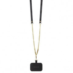 Kryt Guess Metal Logo Starss Crossbody na Apple iPhone 14 Pro Elegantní  Černý