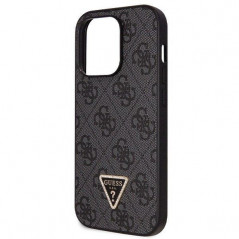 Kryt Guess Metal Logo Starss Crossbody na Apple iPhone 14 Pro Elegantní  Černý