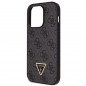 Kryt Guess Metal Logo Starss Crossbody na Apple iPhone 14 Pro Elegantní  Černý
