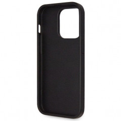 Kryt Guess Metal Logo Starss Crossbody na Apple iPhone 14 Pro Elegantní  Černý