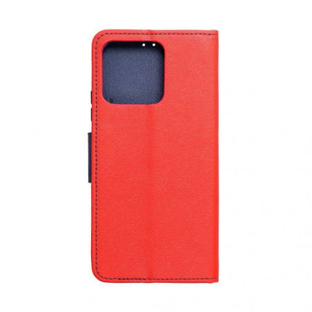 Peněženkové pouzdro Fancy Book na realme Narzo 50A Červený / Námořnická modrá