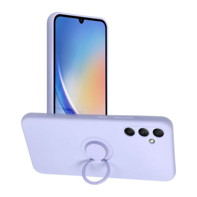Kryt Silicone ring na Samsung Galaxy A34 Fialový (Violet)