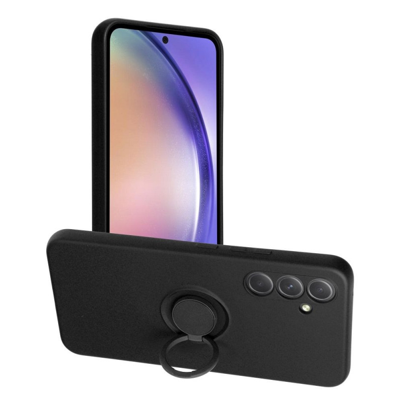 Kryt Silicone ring na Samsung Galaxy A54 Černý