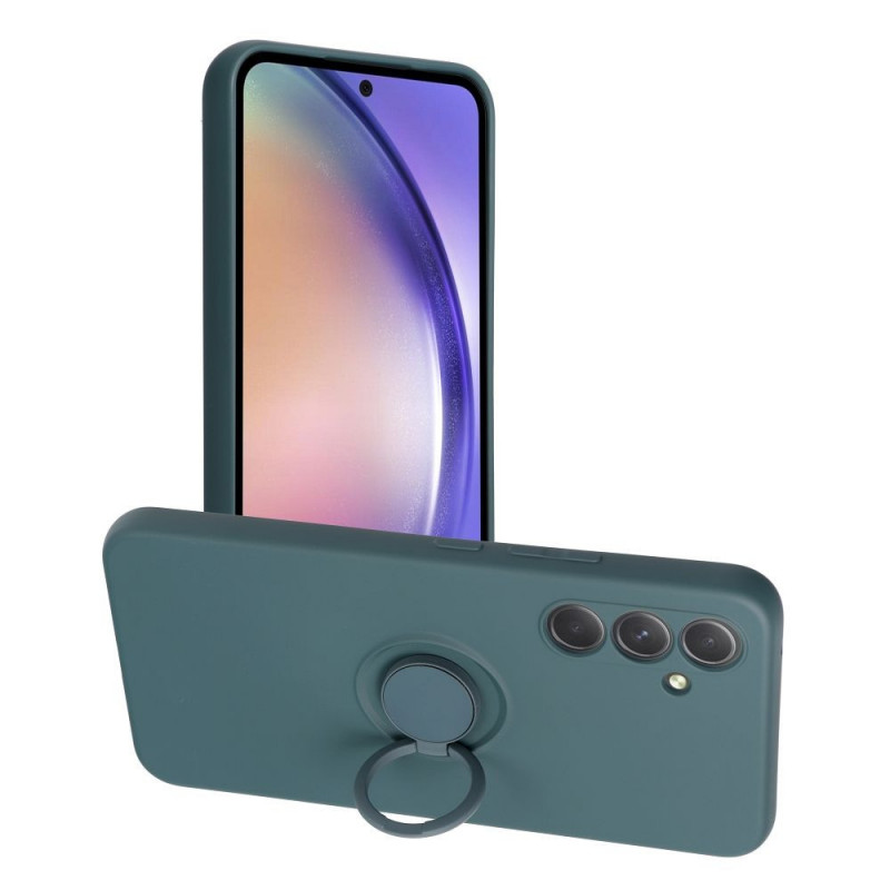 Kryt Silicone ring na Samsung Galaxy A54 Zelený