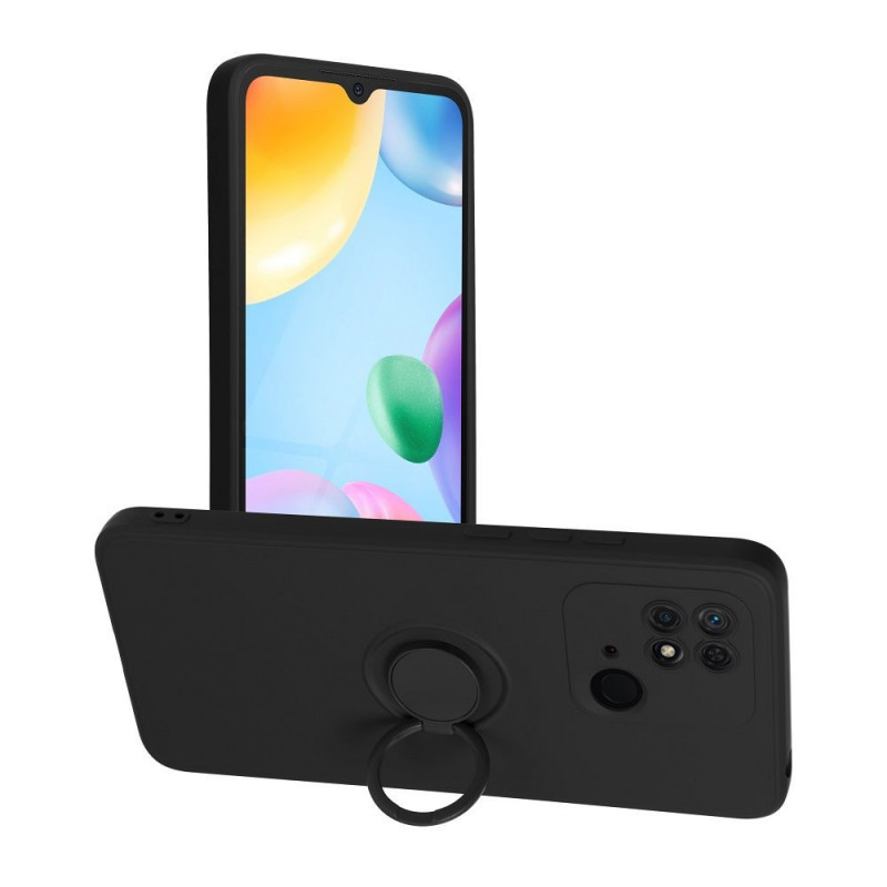 Kryt Silicone ring na XIAOMI Redmi 10C Černý