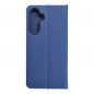 Peněženkové pouzdro LUNA Book Carbon na Samsung Galaxy A54 Uhlíkové vlákno, Elegantní  Modrý