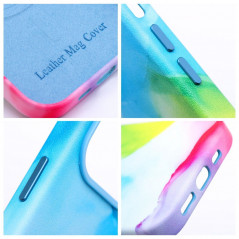 Kryt Leather Mag Cover na Apple iPhone 13 Pro Max Elegantní  MagSAFE  Barevná skvrna
